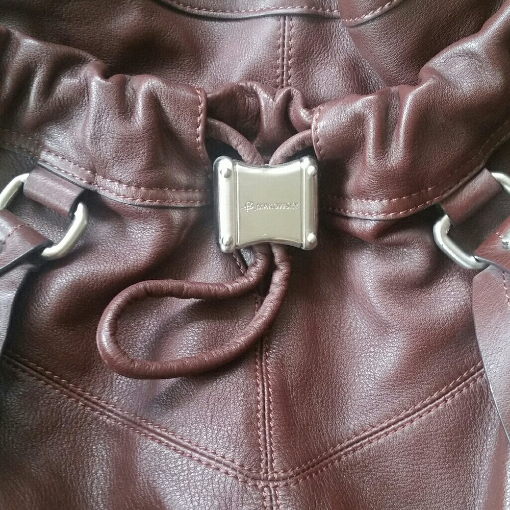B. Makowsky Brown Leather Bag